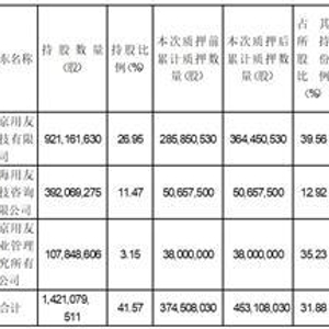 北京用友科技股份质押_用友网络股票质押_用友 股票代码